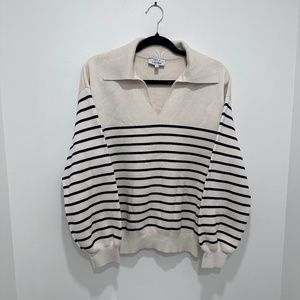 Paris Atelier & Other Stories Collared Striped Sweater